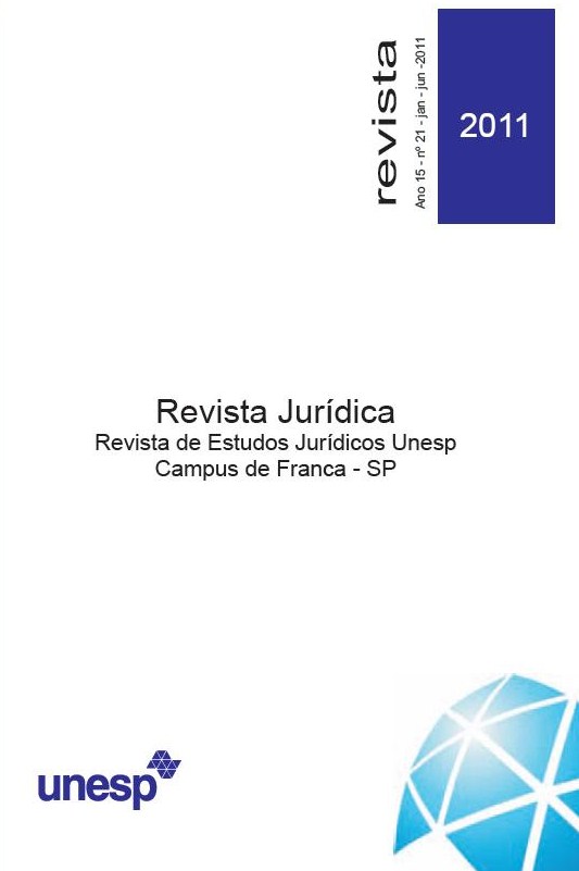 					Visualizar v. 15 n. 21 (2011): Revista de Estudos Jurídicos da UNESP
				