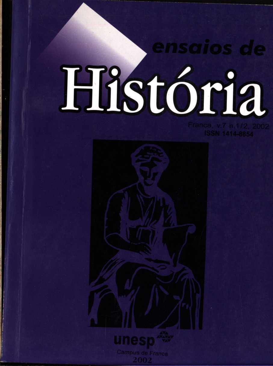 					View Vol. 7 No. 1-2 (2002): Revista Ensaios de História
				