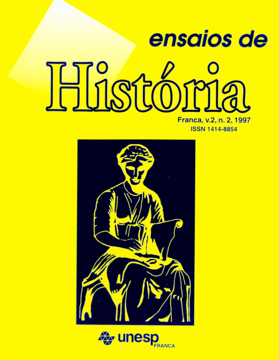 					Visualizar v. 2 n. 2 (1997): Revista Ensaios de História
				